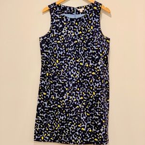 Yellow/blue leopard print Gap dress.